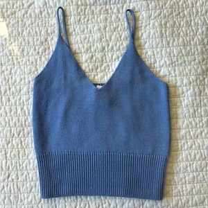 brandy melville purple knit tank